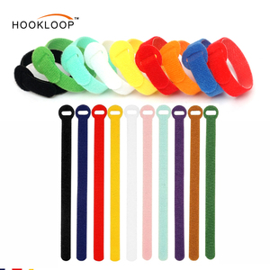 Fabrieksgroothandel 12*125mm 12*150mm 12*175mm 12*200mm Herbruikbare klittenband kabelbinders voor kabelmanagement - Product Image 1