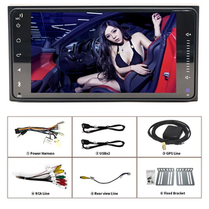 Autoradio Android 7 Pollici con Touch Screen, Carplay, GPS, Navigazione e Multimedia per <span class=keywords><strong>Toyota</strong></span> Terios, <span class=keywords><strong>Corolla</strong></span>, Camry, <span class=keywords><strong>RAV4</strong></span> - Product Image 2
