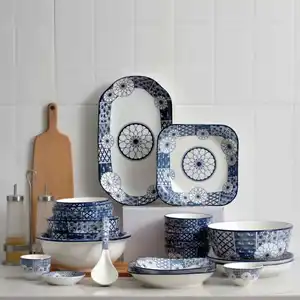 Platos de <span class=keywords><strong>Porcelana</strong></span> Azul y Blanca, Cerámica Azul y Blanca, Platos de Comedor de <span class=keywords><strong>Porcelana</strong></span> Azul y Blanca - Product Image 1
