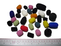 Couvre-microphones jetables en mousse 30*20*8MM Forme ronde Mini microphone pour casque Éponge