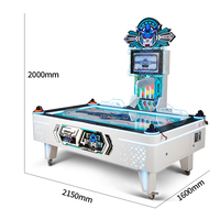 Table de jeu de hockey aérien pour deux joueurs, équipement commercial à monnayeur pour enfants et adultes, idéal pour les salles d'arcade