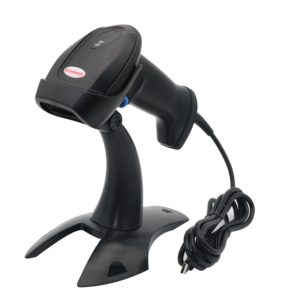 Lector de Códigos de Barras Asianwell NUEVO Diseño 1D Láser con Cable USB RS232 PS/2 con Soporte de Exhibición - Product Image 3