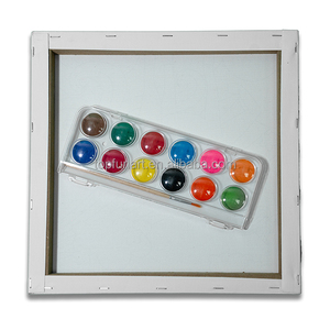 Mini ensemble de peinture acrylique réutilisable avec brosse Pots de peinture acrylique non toxique Ensemble de boîtes de couleurs pour peinture - Product Image 5