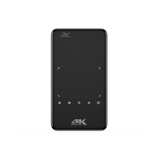 Pocket DLP Smart Mini Projector Android 9.0 2GB+32GB 4K WiFi Built-in 4000mAh Battery 1000-2000 Lumens 2 Hours Runtime
