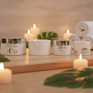 Vasetto in <span class=keywords><strong>Plastica</strong></span> PET Bianco di Alta Qualità 100g, Colore Personalizzabile, per Crema Viso e Occhi, Lussuoso Contenitore Cosmetico per Cura Personale della Pelle - Product Image 6