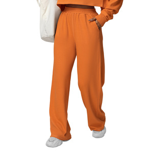 Pantalon décontracté taille haute coupe droite pour femme Allure Body, respirant, jambe large, style survêtement pour la randonnée en extérieur - Product Image 3