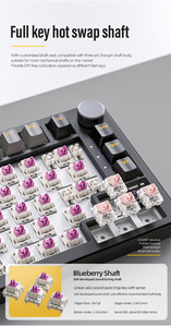 Attack Shark X85 PRO tres modos RGB BT Teclado mecánico inalámbrico con pantalla personalizado juego de conexión en caliente Teclado mecánico - Product Image 5