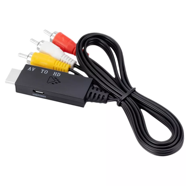 NEW 3RCA AV to HDMIComposite Video Audio Converter Adapter Cable 1080P 720P