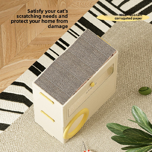 Casa Plegable para Gatos con Rascador Integrado, Cama para Gatos de Múltiples Niveles con Almacenamiento, Refugio Impermeable para Mascotas Pequeñas - Product Image 4