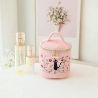 Mignonnes filles sac de rangement écologique poche soins de la peau velours côtelé maquillage pochette fermeture à glissière dessin animé Pad Case