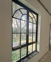 Fábrica con Certificación CE ISO9001, Puerta Francesa Moderna Insonorizada y Resistente a Huracanes, de Doble Vidrio, Aleación de Aluminio y Acero Inoxidable para Sala de Estar