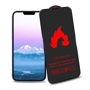 Protector de pantalla antiestático Fire Wolf de alta calidad para <span class=keywords><strong>iPhone</strong></span> <span class=keywords><strong>11</strong></span> XS Max <span class=keywords><strong>XR</strong></span> 7 8 <span class=keywords><strong>OG</strong></span> ESD vidrio templado para <span class=keywords><strong>iPhone</strong></span> 15 14 13 12 - Product Image 1