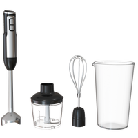 Nouveau design 2025 – Mixeur multifonctionnel à deux vitesses variables, batteur plongeant électrique haute vitesse, ensemble de mixeur à main en acier inoxydable