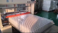 Système de mise en sac manuel semi-automatique ensacheuse de bouteilles vides sacs en film PE-HD pour animaux de compagnie machine d'emballage d'ensachage de bouteilles en plastique