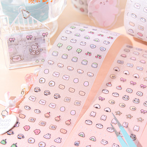 สติ๊กเกอร์กากเพชรสำหรับสัตว์เลี้ยงแบบม้วนม้วนสไตล์ Washi สำหรับสมุดบันทึกการทำสมุดภาพระบบเกลือภาพตัดปะการ<span class=keywords><strong>ตกแต่ง</strong></span>ลวดลายพื้นฐาน - Product Image 4