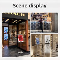 Afficheur LED vertical portable YXM pour intérieur, forme personnalisable, signalétique pour centres commerciaux, entrées d'hôtels, affichage de posters