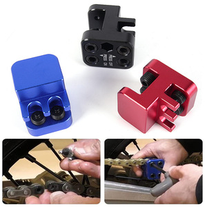 Outil de chaîne pour chaînes de moto et VTT 520 525 530, outil d'estampage en alliage d'aluminium bleu avec brise-chaîne à rouleaux et connecteur - Product Image 3