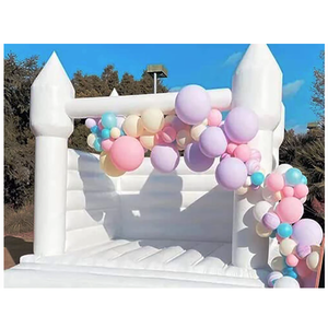 White <b>Small</b> Wedding Bouncer Jump Jumper Inflatable Water <b>Slide</b> House Castle Party Rental Wedding Party Inflatable White B - Product Image 1