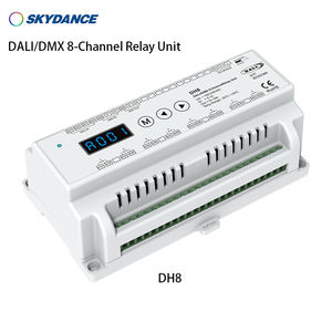 DH8 100V-240VAC 8CH * 16A DALI AC реле 8-канальный DALI/<span class=keywords><strong>DMX</strong></span> реле DT7 DALI-2 сертифицированные высокопрочные технические реле - Product Image 2