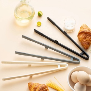 Pince alimentaire en silicone antiadhésive pour la cuisine, pince à œufs et à pain, pince à barbecue en silicone résistante à la chaleur, pince de cuisine - Product Image 6