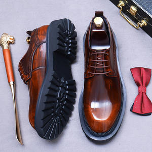 Chaussures en cuir véritable pour hommes, style nouveau, à lacets, grandes tailles, décontractées et habillées, pour tenue décontractée ou professionnelle. - Product Image 5