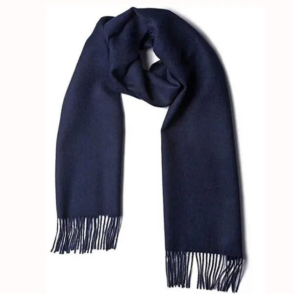 custom fashion mens navy blue cashmere scarf