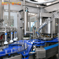 Machine de remplissage et de scellage automatique de canettes PET de 250 ml, 9000 CPH, pour ligne de boissons alcoolisées prêtes à boire, cocktails, vins et boissons non alcoolisées