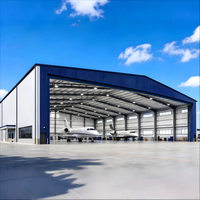 Hangar Prefabricado de Acero Ligero para Aviones y Helicópteros de Gran Envergadura Personalizado