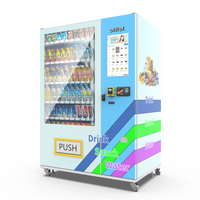 Mesin penjual kode QR otomatis layanan sentuh mesin penjual makanan ringan kulkas pintar untuk dijual