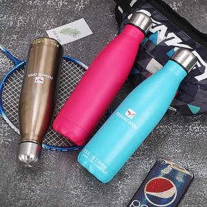 Bouteille d'eau en acier inoxydable isolée gravable en gros avec logo personnalisé BSBH, forme de cola, revêtement en poudre - Product Image 2