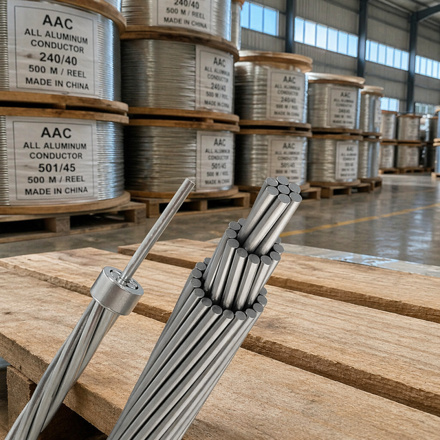 AAC Solid All-Aluminum Conductor 50-150mm Single Wire Size Bare Aluminum Wire Cable for Building Applications