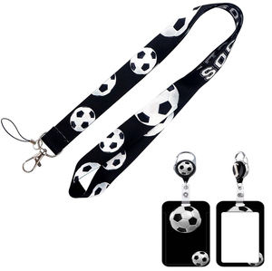 Mooie college-leraar voetbal sport lanyard rol met logo, op maat gemaakt voor ID-kaarthouder, teamcoaches en spelers - Product Image 1