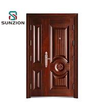 Portes d'entrée extérieures modernes minimalistes en acier, anti-effraction, étanches, sécurisées, avec serrure, personnalisables