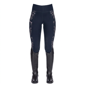 Leggings de equitación personalizados con agarre completo para mujer, unisex, antideslizantes, de secado rápido, transpirables, tallas grandes, al por mayor - Product Image 1