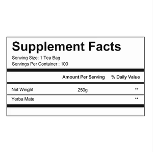 Thé de beauté végétalien sans caféine OEM/ODM pour une peau éclatante et une perte de poids, complément alimentaire à base de yerba mate pour adultes - Product Image 4