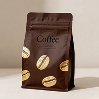Vente directe usine – Sacs d'emballage pour café à fond plat avec valve, en MOPP/PE, imprimés par gravure, personnalisés, durables et résistants à l'humidité