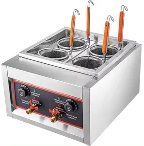 Caldeira automática de elevação para macarrão e macarrão, máquina comercial de cozinhar espaguete por indução para restaurantes