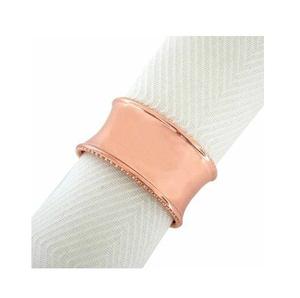 Rond de serviette personnalisé décoratif plaqué or en forme de feuille ronde écologique pour la fête de mariage Caffey fabriqué à la main de haute qualité - Product Image 3