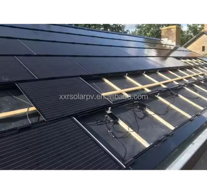 <span class=keywords><strong>Panneau</strong></span> solaire 110W 18V, couverture en verre trempé, matériaux de construction énergétiques verts, tuiles solaires photovoltaïques plates pour toiture, puissance - Product Image 5