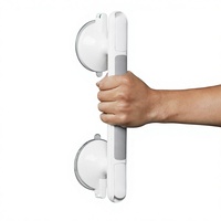 Barre de maintien antidérapante en plastique robuste Wayon avec ventouse 33 cm pour la sécurité dans la salle de bain, la douche et les portes en verre