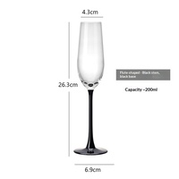 Verre à champagne haut de gamme en verre, style européen, pour vin mousseux et vin rouge, idéal pour restaurants et hôtels