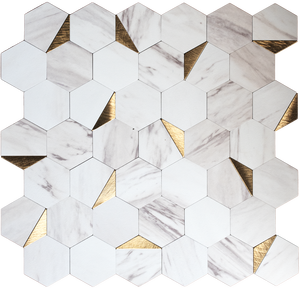 Azulejos hexagonales de metal <span class=keywords><strong>3d</strong></span>, novedad, oferta - Product Image 2