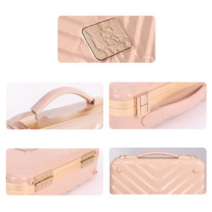 Borsa <span class=keywords><strong>Professionale</strong></span> per Cosmetici Valigetta per Trucco <span class=keywords><strong>Trousse</strong></span> De Maquillage Beauty Box con Coperchio Borse Alla Moda per Artisti con Specchio - Product Image 5