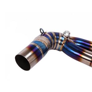 Tuyau de liaison intermédiaire avant en titane intégral de 51 mm pour échappement de moto, en acier inoxydable, pour CBR650 CB650R CB650F - Product Image 2
