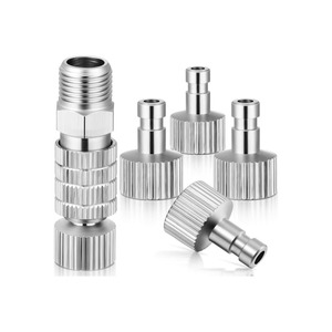 Connecteur pneumatique pour aérographe, en aluminium, débit réglable 2-15psi, pour la peinture artistique - Product Image 5