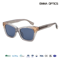 Prêt à expédier, commande minimum, monture CP, polarisées UV400, logo personnalisé, faible MOQ, vente en gros, lunettes de soleil œil de chat tendance