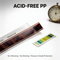 Pochettes PP fiables pour films négatifs mats, pour une organisation et une protection efficaces des négatifs de films 35 mm, capacité de 36 000 pièces