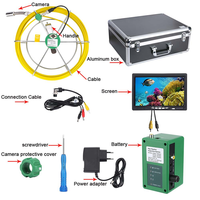 7 "LCD 22mm 20-50m 1000 TVL tuyau de vidange caméra d'inspection d'égout système Endoscope d'inspection étanche IP68 caméra vidéo serpent