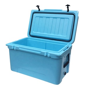 Glacière portable rotomoulée en PE 65QT, petit MOQ, impression personnalisée, logo souple, étanche, conservation de la glace pendant 5 jours, pour vin, boissons et aliments - Product Image 4