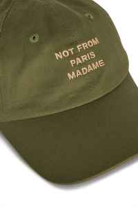 Sélection minutieuse Designer Drole De Monsieur Army Green Not From Paris Madame Baseball Hat - Product Image 4
